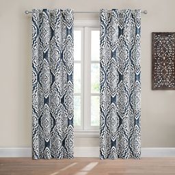 Navy Blue Curtains Window Treatments Bed Bath And Beyond Canada