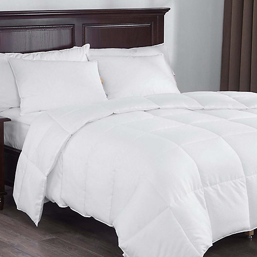 Puredown® Lightweight White Down Alternative Comforter with Four Corner Tabs 