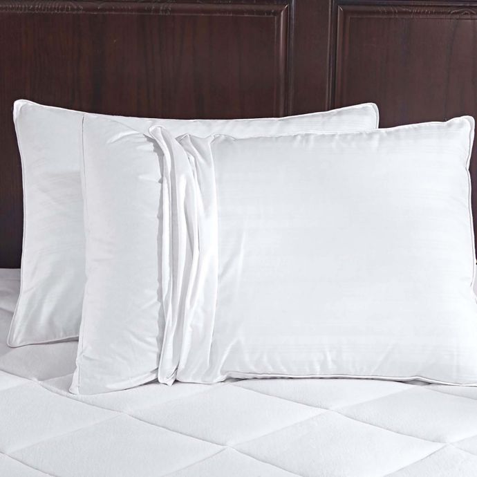 Puredown Goose Down Gusset Pillow Set In White Bed Bath Beyond