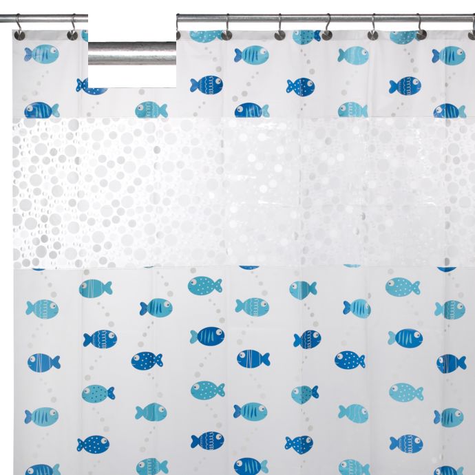 3D Fish 70Inch x 72Inch PEVA Shower Curtain Bed Bath and Beyond Canada