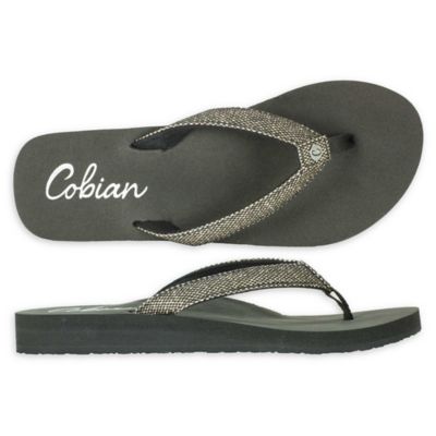 cobian braided bounce flip flops