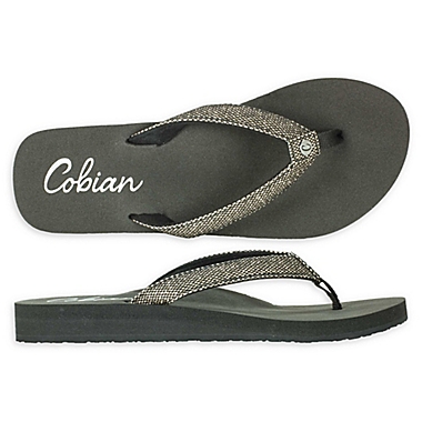 Cobian Fiesta Skinny Bounce Woman&#39;s Sandal in Pewter. View a larger version of this product image.