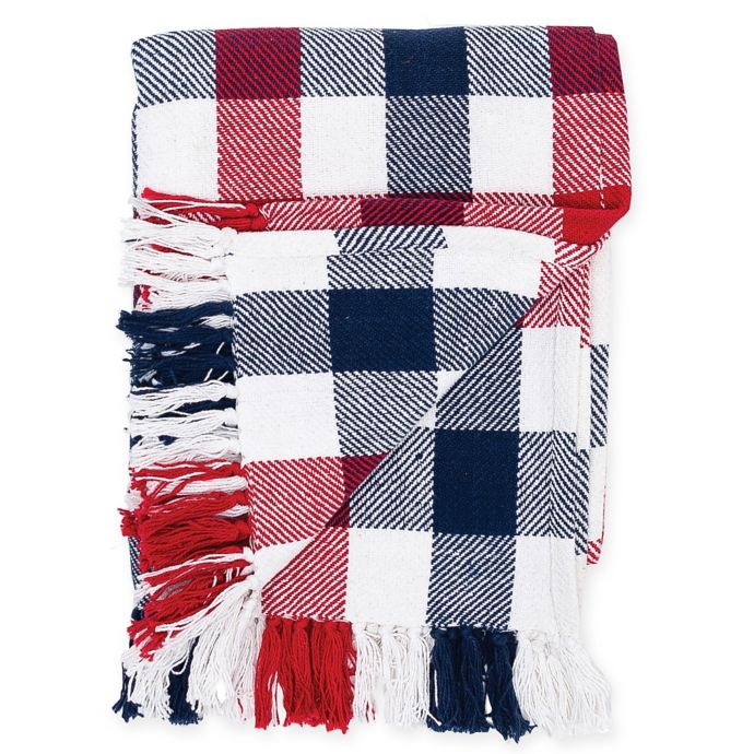 Picnic Plaid Throw Blanket in Red | Bed Bath & Beyond