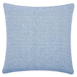 Carol & Frank Langford Square Throw Pillow in Blue