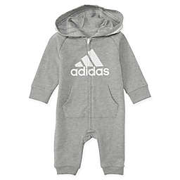 adidas® Size 12M Hooded Coverall in Grey