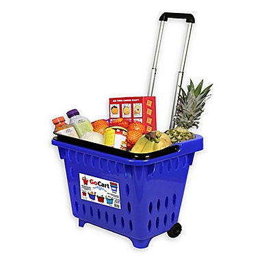 Gocart Grocery Cart Shopping Laundry Basket on Wheels 5 pack Crimson Red 