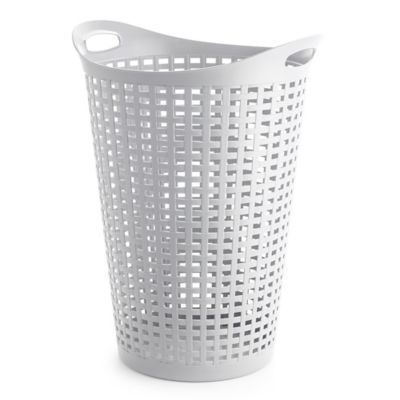 white round laundry basket