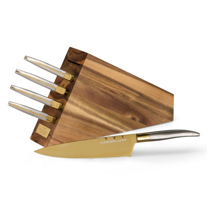 stanley rogers 6 piece knife block set