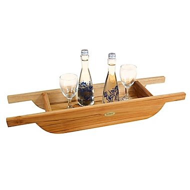 EcoDecors&reg; Teak Wood Bath Caddy. View a larger version of this product image.