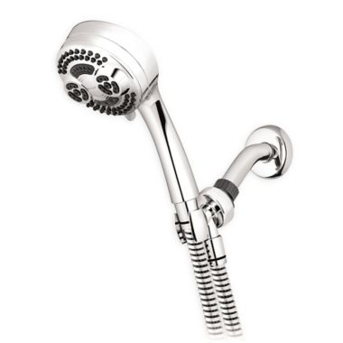 Waterpik&reg; 6-Spray Twin Turbo PowerPulse Massage Handheld Showerhead in Chrome. View a larger version of this product image.