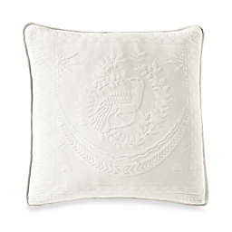 Historic Charleston Collection Matelasse 20-Inch Square Pillow in White