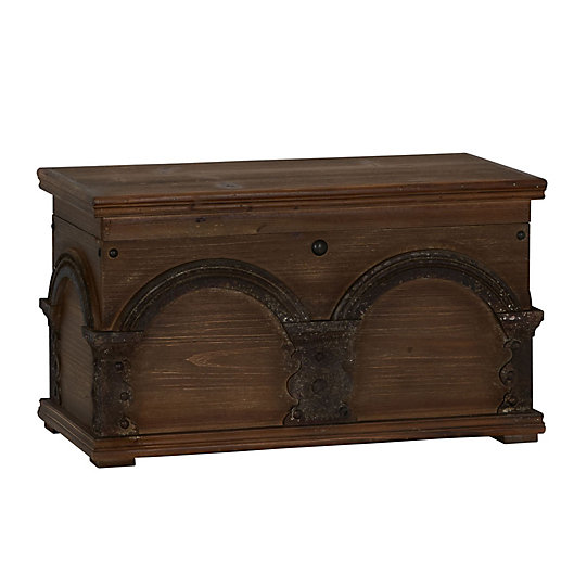 Alternate image 1 for Household Essentials® Wooden Arch Trunk in Brown