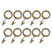 Unique Decorative Gold Small 1-Inch Clamp Rings (Set of 10)