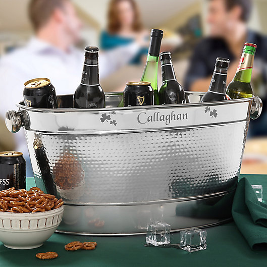 Alternate image 1 for Irish Cheer Stainless Steel Party Tub