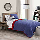 Alternate image 0 for Henry 2-Piece Twin Quilt Set in Navy/Red