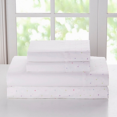 Cloud Company Irregular Dot 200-Thread-Count Twin Sheet Set in Grey. View a larger version of this product image.