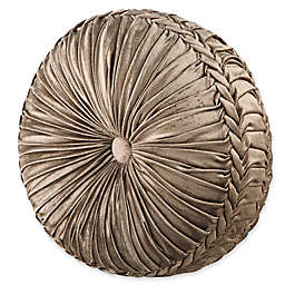 J. Queen New York™ Bradshaw Tufted Round Throw Pillow in Natural