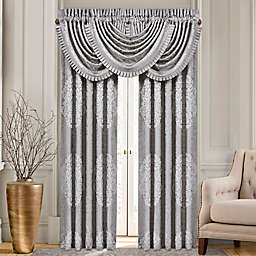 J. Queen New York™ La Scala 84-Inch Rod Pocket Window Curtain Panel Pair in Silver
