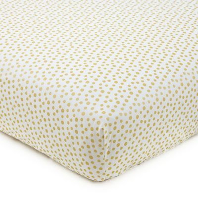 Levtex Baby&reg; Charlotte Fitted Crib Sheet in Gold