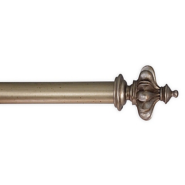 Classic Home Istanbul 48-Inch Wood Curtain Rod in Crystal. View a larger version of this product image.