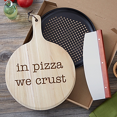 Pizza Expressions Personalized 2-Piece Pizza Board Gift Set. View a larger version of this product image.
