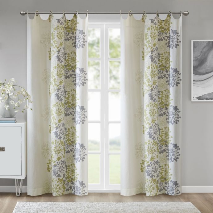 Madison Park Anaya Cotton 63 Inch Grommet Top Window Curtain