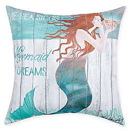 C&F Home Mermaid Dreams Square Indoor/Outdoor Pillow in Blue