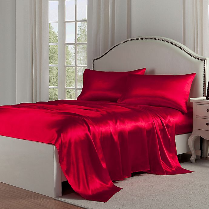 silk bed sheets and pillowcases