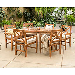 Forest Gate™ Aspen 7-Piece Acacia Patio Dining Set with Cushions