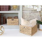 Alternate image 1 for Seville Classics Woven Hyacinth 2-Pack Storage Cube Basket