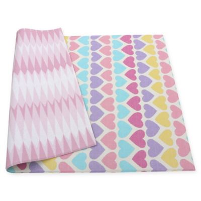 pink and grey play mat