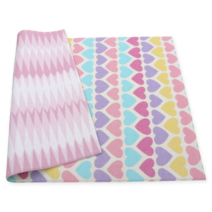 Baby Care Reversible Hearts Playmat In Pink Buybuy Baby