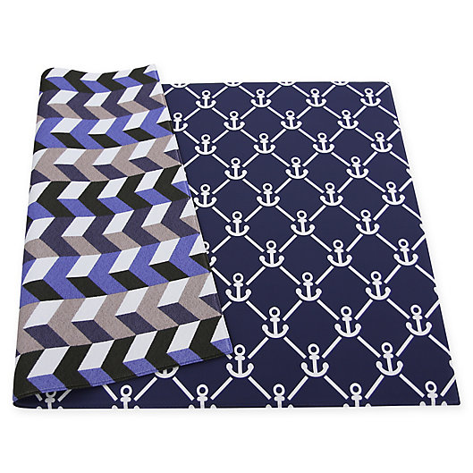 Alternate image 1 for BABY CARE™ Reversible Anchors Playmat in Blue