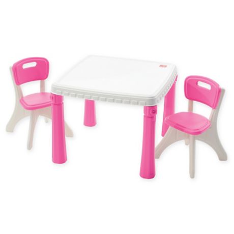 Step2 Lifestyle Kitchen Table And Chairs Set In Pink Buybuy Baby