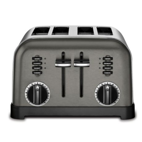 Cuisinart® 4-Slice Stainless Steel Toaster in Black