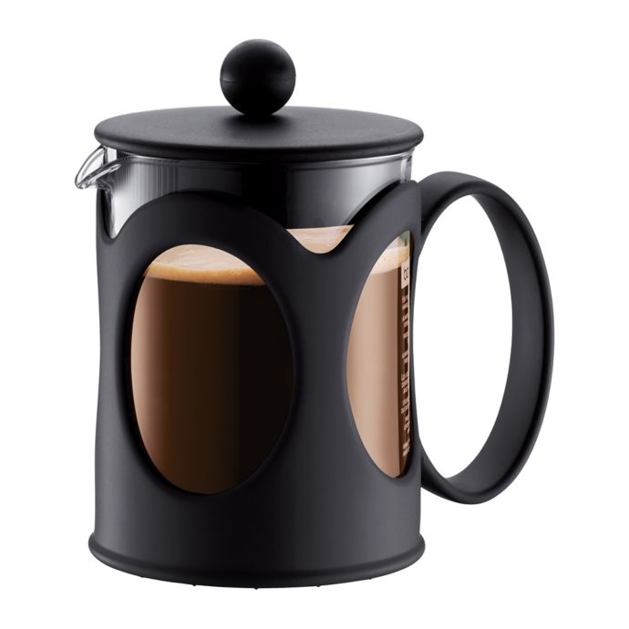 Bodum® 17 oz. Kenya French Press Coffee Maker in Black | Bed Bath & Beyond