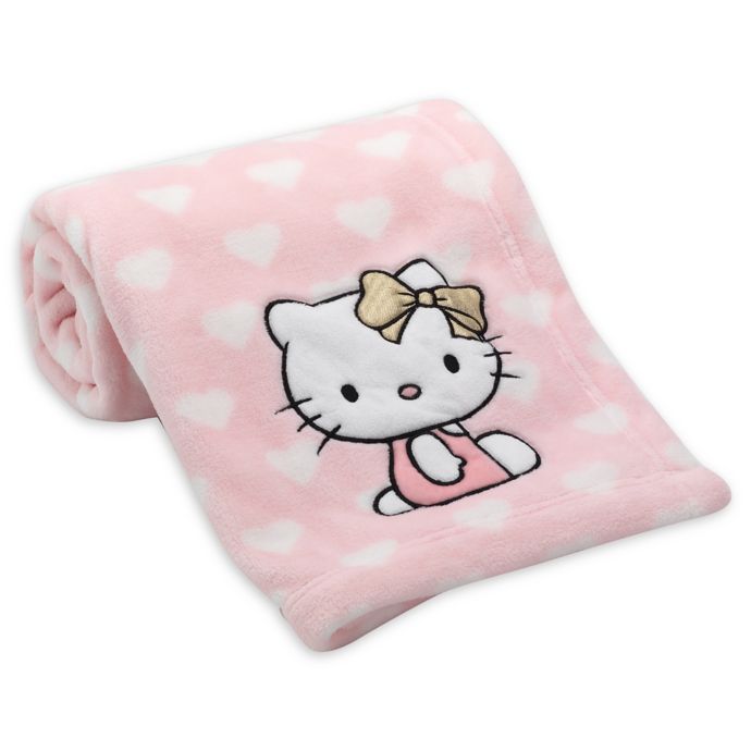 Hello Kitty Coral Fleece Blanket In Pink Buybuy Baby