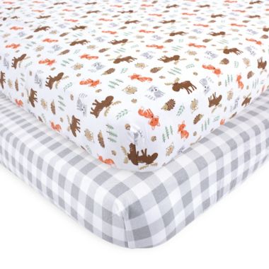 Hudson Baby&reg; 2-Pack Fitted Crib Sheets. View a larger version of this product image.