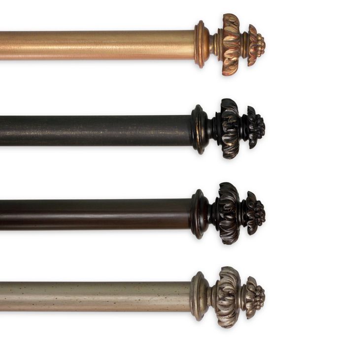 Classic Home Royal Fancy Curtain Rod Hardware Bed Bath Beyond