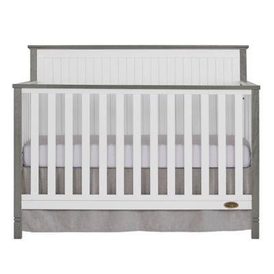 two tone baby crib