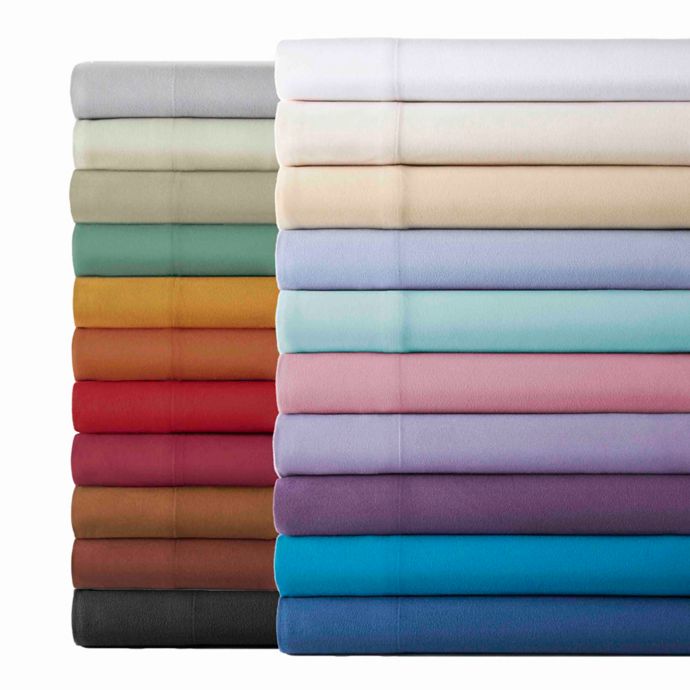 Micro Flannel® Solid Sheet Set Bed Bath and Beyond Canada