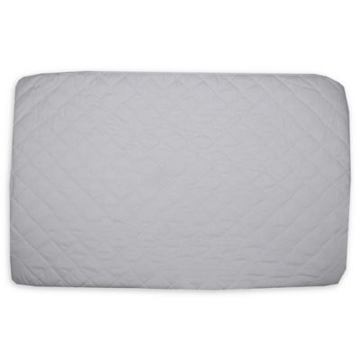 BE Basic&trade; Bambino Basics Cotton Porta Crib Pad in White