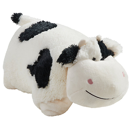 Alternate image 1 for Pillow Pets® Comfy Cow Pillow Pet in Black/White