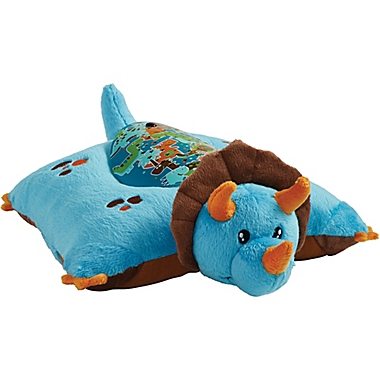 Pillow Pets&reg; Blue Dinosaur Sleeptime Lite Night Light Pillow Pet. View a larger version of this product image.