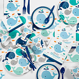 Creative Converting™ 81-Piece Blue Baby Whale Baby Shower Kit