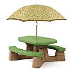 Alternate image 0 for Step2&reg; Naturally Playful Picnic Table with Umbrella in Green