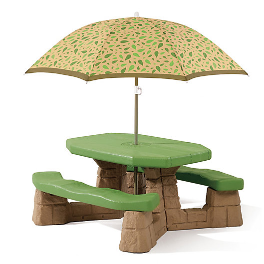 Kids Play Picnic Table Umbrella Outdoor Indoor Portable Children Toddler Toy Fun