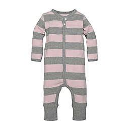 Burt's Bees Baby® Preemie Rugby Stripe Coverall in Pink