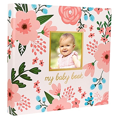 Pearhead&reg; Baby&#39;s Floral Memory Book and Sticker Set. View a larger version of this product image.