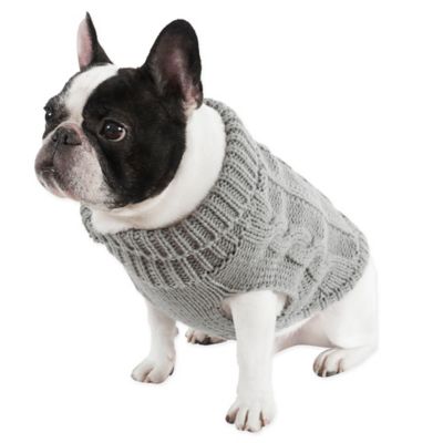 UGG® Cable Knit Dog Sweater in Grey 
